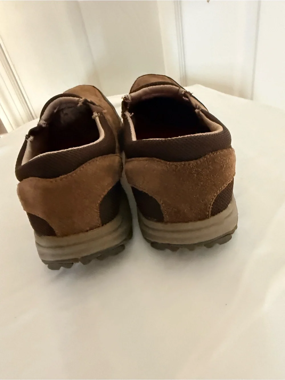 Wrangler Tan/Brown Suede Slip-On Loafers
